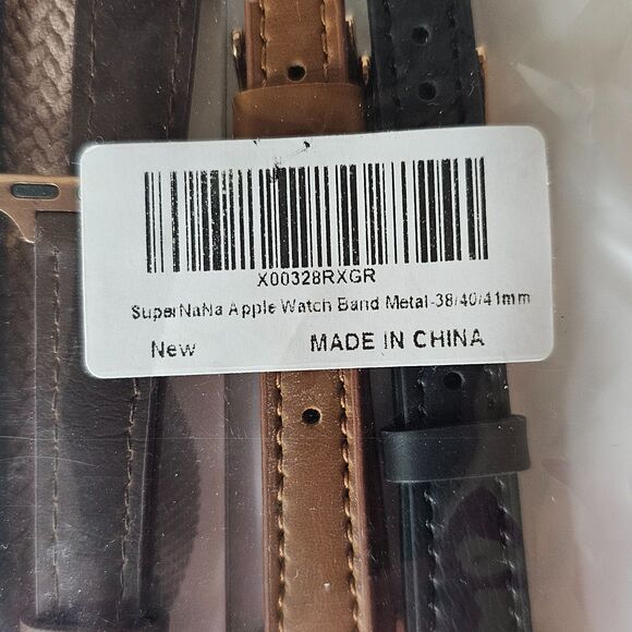 Apple Watch Compatible 38/40/41mm Leather, braided, & Stainless Steel Bands - Picture 4 of 5